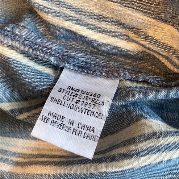 Velvet Heart Striped Denim Jumpsuit - Picture 11 of 11